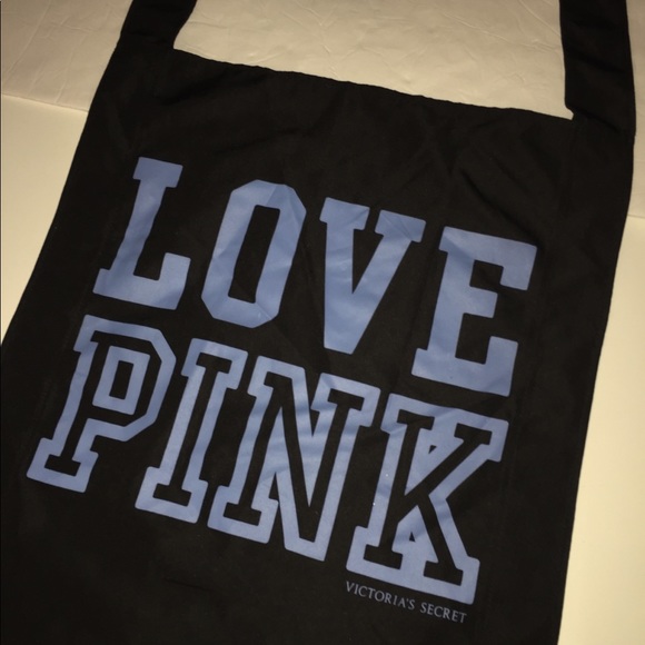 $27 NWT VS PINK Black Tote Bag - Picture 3 of 7